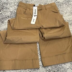 GOOP Rosie Assoulin, Beige Cotton Twill Pants, Beige 2 - RARE